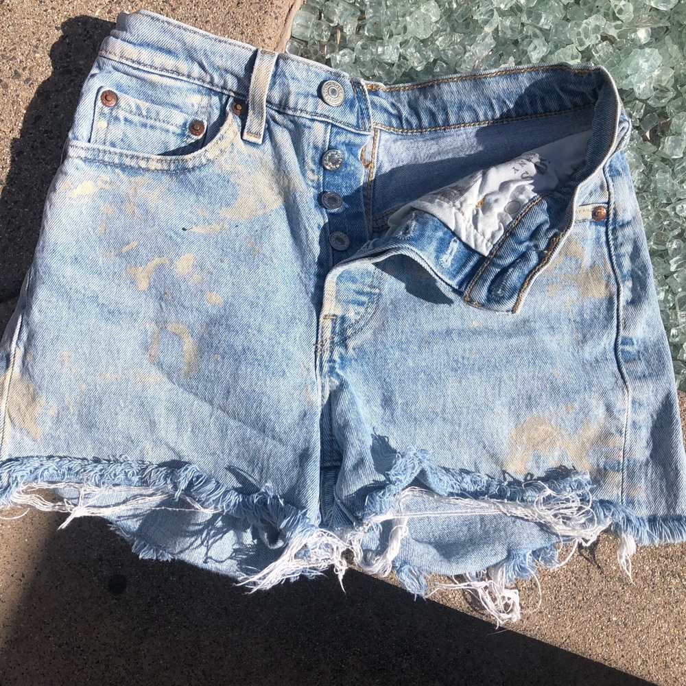 Levi’s Distressed 501 Jean Shorts